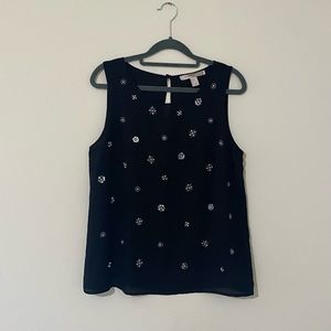 Embroidered Tank Top